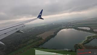 Icelandair Flight FI532 KEF to MUC Munich Germany Landing on Runway 8L [upl. by Sang703]