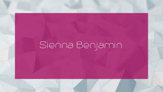 Sienna Benjamin  appearance [upl. by Ynad]