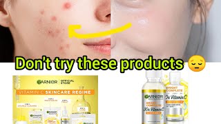 honest review of Garnier serum🤬🤯 watch before using vitamin c serumsskincare [upl. by Artenahs18]