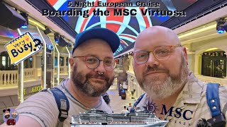 MSC Virtuosa Travel Day  European Cruise Part 1  June amp July 24 [upl. by Padget]