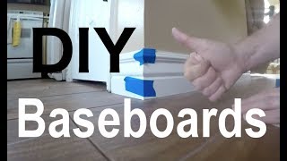 Kitchen Update 6  Baseboards DIY the secret to efficiency [upl. by Zavras]