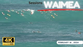 Surfing WAIMEA BAY RAW4KFEB16 [upl. by Jens]