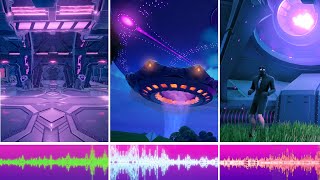 All MOTHERSHIP Sound Effects and Ambients in Fortnite Season 7 [upl. by Hnamik840]