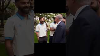 Australias PM hosted a Reception for PM XI and India at Manuka Ovalviratkohli cricketrohitsharma [upl. by Haliled]