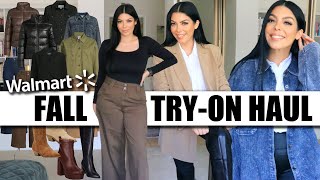 NEW at Walmart  Fall Fashion 2023 Clothing Try On Haul [upl. by Galanti]