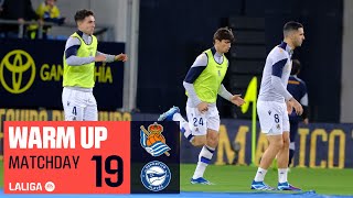 Calentamiento Real Sociedad vs Deportivo Alavés [upl. by Nwaf]