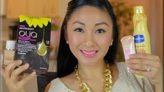 DRUGSTORE MAKEUP HAUL REVIEW SWATCHES Garnier Olia Maybelline BB Cream Neutrogena Foundation [upl. by Ilwain]