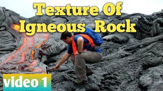 Texture of igneous rock in Hindi lecture 6 of igneous petrology ‎GeologyAspirant [upl. by Auqenat]