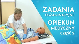 Egzamin Zawodowy Opiekun Medyczny  mycie krocza na basenie sanitarnym i zmiana pieluchomajtek [upl. by Hterag]