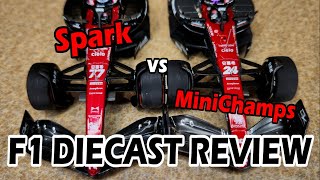 SPARK vs MINICHAMPS Alfa Romeo Sauber C43  F1 Diecast Review [upl. by Aurel503]