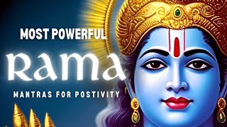 POWERFUL RAMA Mantras for Positivity  Rama Rameti Vishnu Ganesha Mantras and more [upl. by Laine]