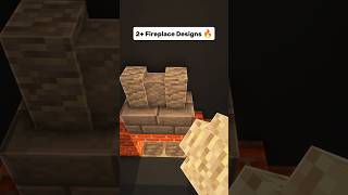 Minecraft 2Fireplace Designs🔥 How to build shorts minecraft [upl. by Ahseryt]