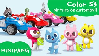 Aprende las colores con MINIPANG  color S3  pintura de automóvil🎨  MINIPANG TV 3D Play [upl. by Malone860]