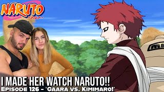 GAARA VS KIMIMARO BEGINS AN INCREDIBLE BATTLE Girlfriends Reaction Naruto Episode 126 [upl. by Kyred]