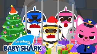 👮‍♀️Thief Shark Family Stole the Presents  Compilation  Baby Shark Story  Baby Shark Official [upl. by Sharron]