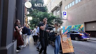 Melbourne City Laneways Evening Walk Tour 2023 [upl. by Yrokcaz]