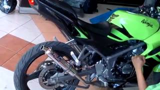 Kawasaki Ninja RR 150 With NEW R9 Monza [upl. by Fiann]