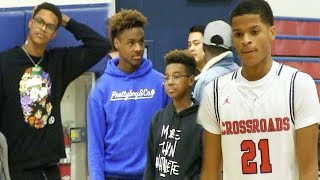 Shareef ONeal Lebron James Jr quotBronnyquot and Bryce Show support for Shaqir ONeal [upl. by Akoek]