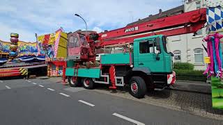 Aufbau Kirmes  Opbouw Kermis Geldern 2024 [upl. by Tisbee]