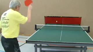 Forehand Topspin Training alone with training tool [upl. by Imer960]