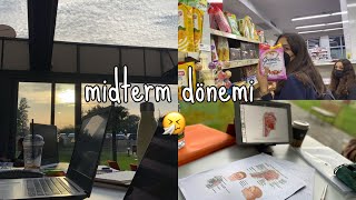 eczacılık fakültesinde midtermler  ders çalışma vlogu üniversite [upl. by Watson576]