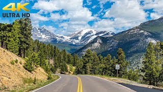 Rocky Mountain National Park 4K  Estes Park to Grand Lake  Trail Ridge Road Complete Scenic Drive [upl. by Eyram471]