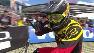 2014 UCI MTB World Cup DHI Action Clip Leogang [upl. by Annohsak828]