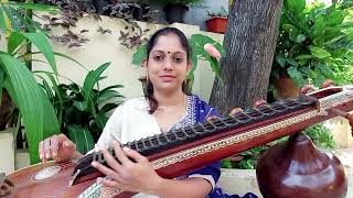 Mannil Indha Kadhal  Materani Chinnadani Telugu   Keladi Kanmani  Veena By Amritha Sudheer [upl. by Retsev]