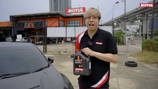 HONDA CIVIC FK เปลี่ยนน้ำมันเครื่อง MOTUL HTECH 100 PLUS 0W20 API SP [upl. by Nedearb]