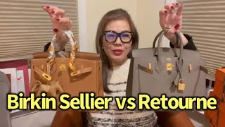 Hermes Birkin Sellier vs Birkin Retourne in depth review Which Birkin is my favorite🤗🤔🤎 [upl. by Eillak]