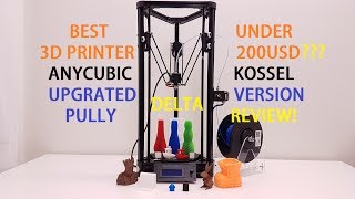 Anycubic kossel 3D printer review Great value for 200USD [upl. by Konstance966]