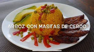 Arroz Con Masitas De Cerdo  Cocina Con Fujita [upl. by Marshall]