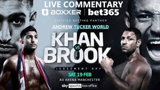 Amir Khan vs Kell Brook  LIVE COMMENTARY [upl. by Anuahc]