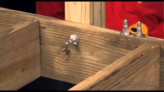 FastenMaster ThruLOK Hand Rail to Rim Joist or Carrying Beam to Notched Support Post Connections [upl. by Pruter]