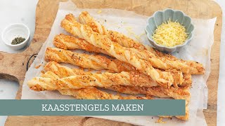 Zelf heerlijke kaasstengels maken 🧀  LeukeReceptennl [upl. by Atisor]