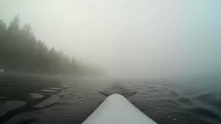 Rowing Scenery  Mason Lake Misty Morning [upl. by Brenan675]