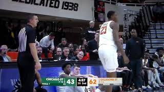 Technical foul on Oklahoma States Brenden Garrison vs Chicago State [upl. by Jeritah]