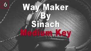 Sinach  Waymaker Instrumental Music and Lyrics Medium Key [upl. by Eolcin]