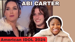 African reaction to ABI CARTER ON AMERICAN IDOL 2024  What Was I Made For [upl. by Downey]