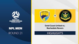 NPL Men R21  Gold Coast United vs Rochedale Rovers Highlights [upl. by Zwick251]