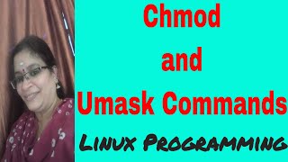 Chmod and umask commands in Shell Programming  Shell Scripting  Linux Programming [upl. by Llerrehs]