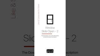 Window Slide Open Sound ➡  Window Sound Effect  Window SFX window [upl. by Lytsyrk]