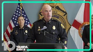 Tampa Police Chief Lee Bercaw gives update on barricaded subject [upl. by Davina297]