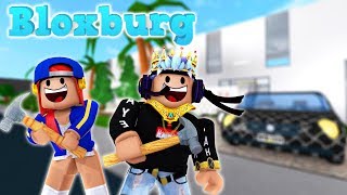 Bloxburg Mansion Build with GIRLFRIEND  Roblox Bloxburg [upl. by Sykleb]