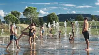 Koper Slovenia fountain fun Sep 2024 [upl. by Izabel]