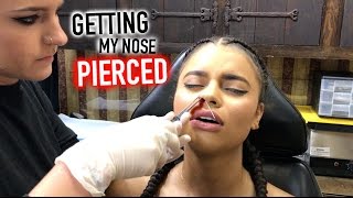 GETTING MY NOSE PIERCED FOR THE FIRST TIME [upl. by Revart62]