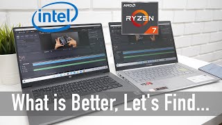 Intel Core i7 Laptop vs AMD Ryzen 7 Laptops Real World Test [upl. by Meehsar]