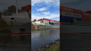 ELBSKIPPER  NordOstseeKanal 🌊👍😍 schiffe ships containerschiff containership nok shipping [upl. by Asila]