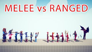 MELEE Team vs RANGED Team  Totally Accurate Battle Simulator TABS [upl. by Garik]