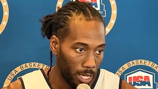 “We Knew What It Was” Kawhi Leonard Reacts To Paul George Leaving Clippers [upl. by Aniuqahs195]